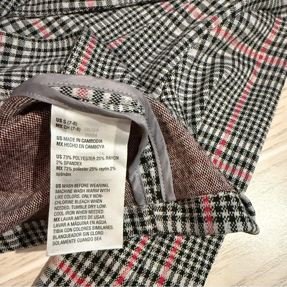Epic Threads Preppy‎ Plaid Blazer Skirt Set Girls Size Small 7-8 NEW